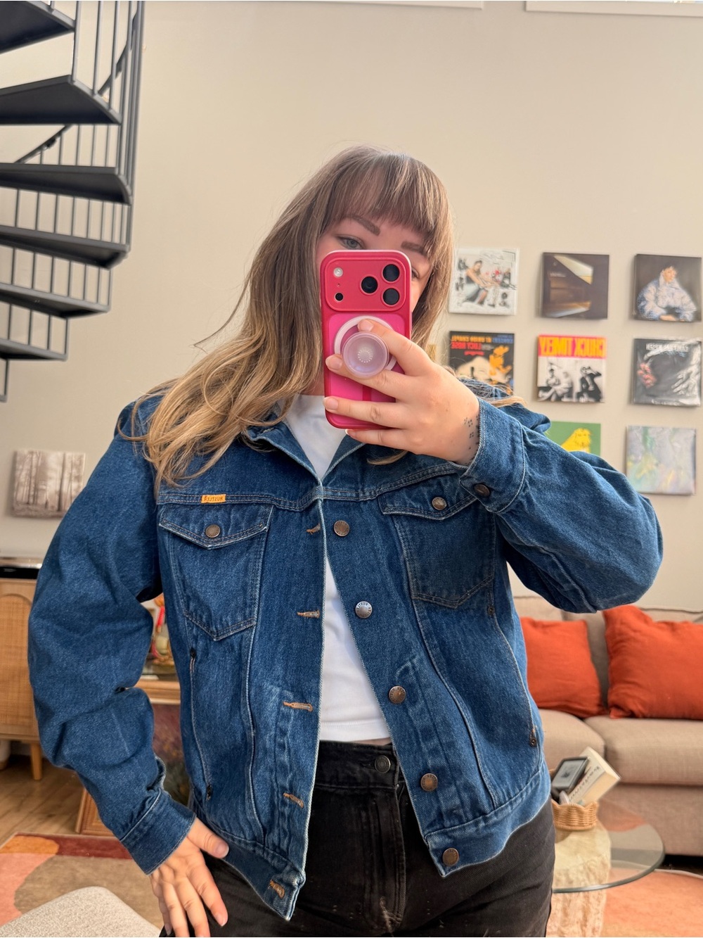 AS IS Rustler Dark Blue Denim Jacket - Women's
